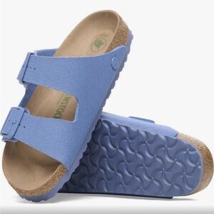 Birkenstock Arizona blue Elemental canvas Two Strap Sandals size 10/41 brand new
